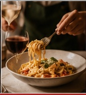 Assiette de pâtes italiennes