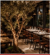 Espace restaurant chaleureux
